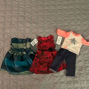 18” Doll Dress and Jean Outfit Bundle
